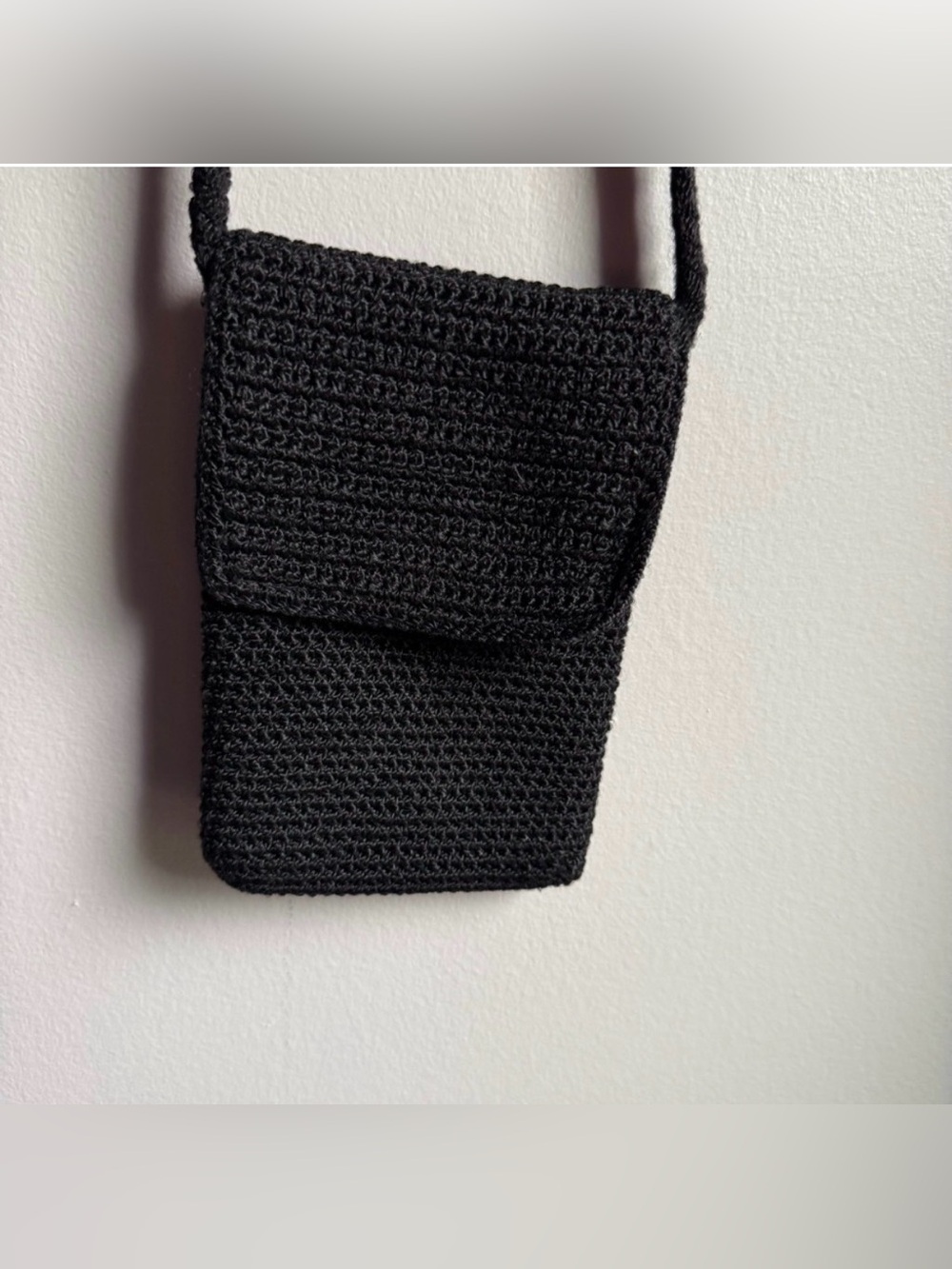 The SAK Mini Purse Black with Front Flap